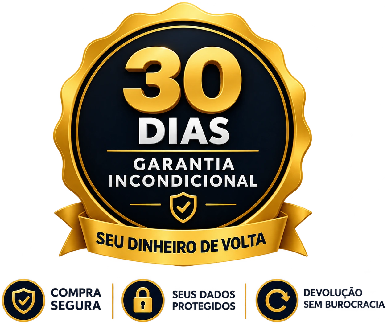 Selo de garantia de 30 dias